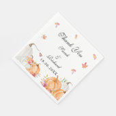 Wassercolor Pumpkin Wedding Napkins Serviette (Ecke)