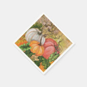 Wassercolor Pumpkins Napkins Serviette (Ecke)