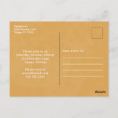 Wassercolor Simple Pumpkin Gourd Happy Harvest Postkarte (Rückseite)