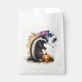 Wassercolor Skunk Halloween Geschenktütchen (Vorderseite)