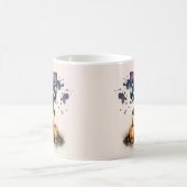 Wassercolor Skunk Pumpkin Halloween Kaffeetasse (Mittel)