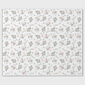 Wassercolor Snowman Geschenkpapier (Flach)