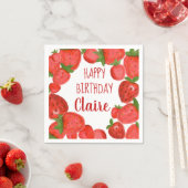 Wassercolor Strawberry Napkins Serviette (Beispiel)