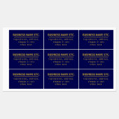 Wasserdicht Mehrzweckschiff Blue & Gold Etiketten (Blatt)