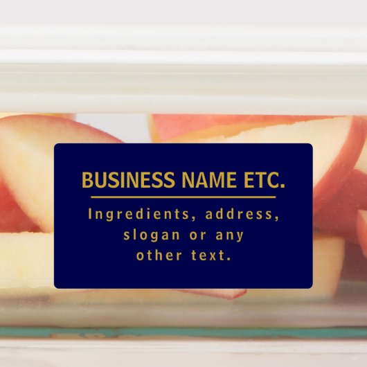 Wasserdicht Mehrzweckschiff Blue & Gold Etiketten (Befestigt)