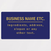 Wasserdicht Mehrzweckschiff Blue & Gold Etiketten (Design 1)