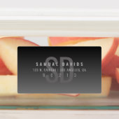 Wasserdicht Modern Bold Dark Gray Ombre Adresse Etiketten (Befestigt)