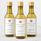 Wasserdichte Apple Cider Butter Jelly Jam Labels Weinetikett (Flaschen)