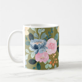 Wasserdichte Blume: Blühende Eleganz, jede Seite Kaffeetasse