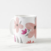 Wasserdichte Blume: Blumenkomplexität Kaffeetasse (Vorderseite Links)