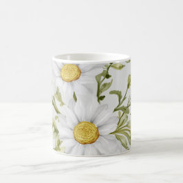 Wasserdichte Blume: Eine Tasse mit einem floralen