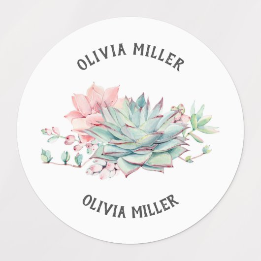 Wasserdichte, blumengeschmückte Rose Etiketten (Design 2)