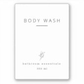 Wasserdichte Etiketten der Badeanstalt (Vorderseite)