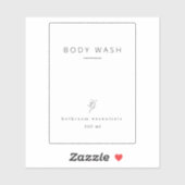 Wasserdichte Etiketten der Badeanstalt (Blatt)