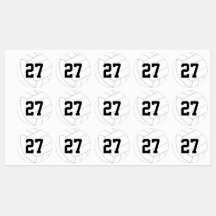 Wasserdichte Etiketten für 1 bis 3 Volleyballspiel