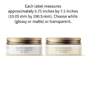 Wasserdichte, hochwertige Kosmetikverpackung - wei Aufkleber