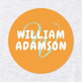 Wasserdichte Kids Monogram Name Labels for Closing Etiketten (Design 1)