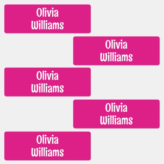 Wasserdichte Kindermädchen im Kinderlager Name Etiketten (Gruppe)