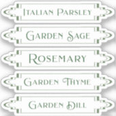 Wasserdichte Kräuterkleber für Gartenetiketten Aufkleber (Vorderseite)