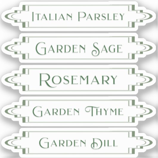 Wasserdichte Kräuterkleber für Gartenetiketten Aufkleber (Vorderseite)