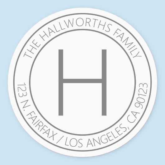 Wasserdichte moderne graue und weiße Rücksendeadre Etiketten