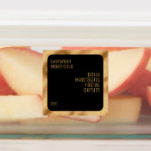 Wasserdichte Produktkennzeichnung - Schwarz und Go Etiketten (Befestigt)