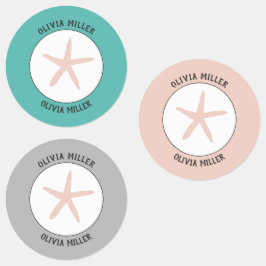 Wasserdichte Sternenetiketten für Schullager Etiketten