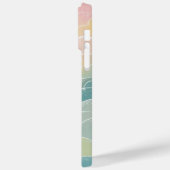 wasserdichtes Gartenmuster in Pastellfarben Case-Mate iPhone Hülle (Rückseite / Links)