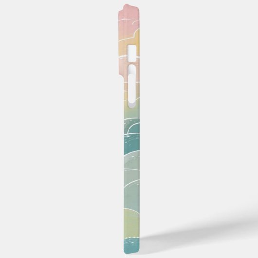 wasserdichtes Gartenmuster in Pastellfarben Case-Mate iPhone Hülle (Rückseite / Links)