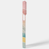 wasserdichtes Gartenmuster in Pastellfarben Case-Mate iPhone Hülle (Rückseite / Rechts)