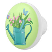 Wasserdose aus Blume Keramik Rumpf oder Knöpfe Keramikknauf (Rechts)