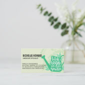 Wasserdose | Gartenlandschaft Visitenkarte (Stehend Vorderseite)