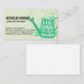 Wasserdose | Gartenlandschaft Visitenkarte (Vorne/Hinten)