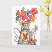 Wasserdose - Karte (Gelbe Blume)