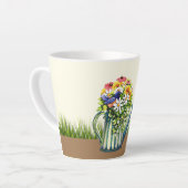 Wasserdose mit Wildblumen Milchtasse (Linke Ecke)