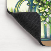 Wasserdose mit Wildblumen Mousepad (Ecke)