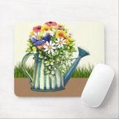 Wasserdose mit Wildblumen Mousepad (Mit Mouse)