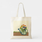 Wasserdose mit Wildblumen Tragetasche (Rückseite)