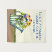 Wasserdose mit Wildblumen Wandteppich (Vorderseite (Horizontal))
