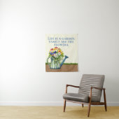 Wasserdose mit Wildblumen Wandteppich (Beispiel)
