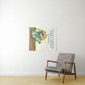 Wasserdose mit Wildblumen Wandteppich (Beispiel (Horizontal))