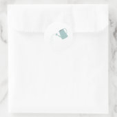 Wasserdose Runder Aufkleber (Tasche)