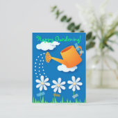 Wasserdose und Blume, Postkarte (Stehend Vorderseite)