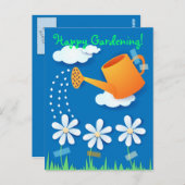 Wasserdose und Blume, Postkarte (Vorne/Hinten)