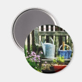 Wasserdose und Blumenkörbe Magnet (Vorderseite/Rückseite)