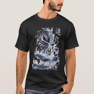 Wasserdrache 22 Yin Yang Kanji T-Shirt