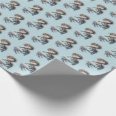 Wasserdrache Geschenkpapier (Ecke)