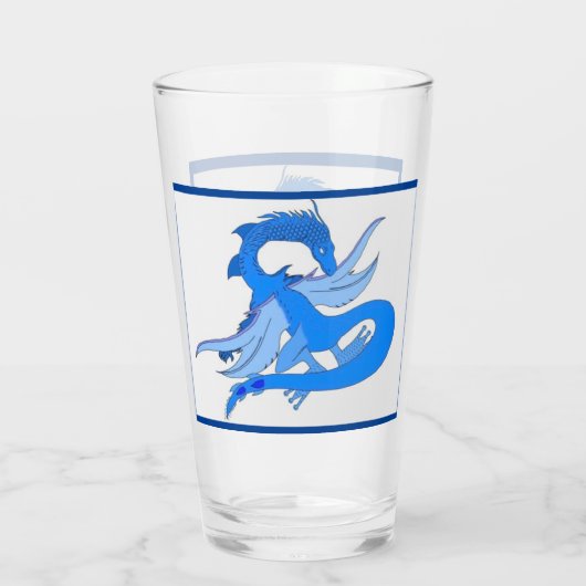 Wasserdrache Glas (Rückseite)