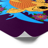 Wasserdrache Koi Fisch, Poster (Ecke)