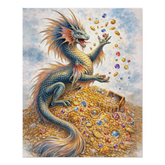 Wasserdrache Poster